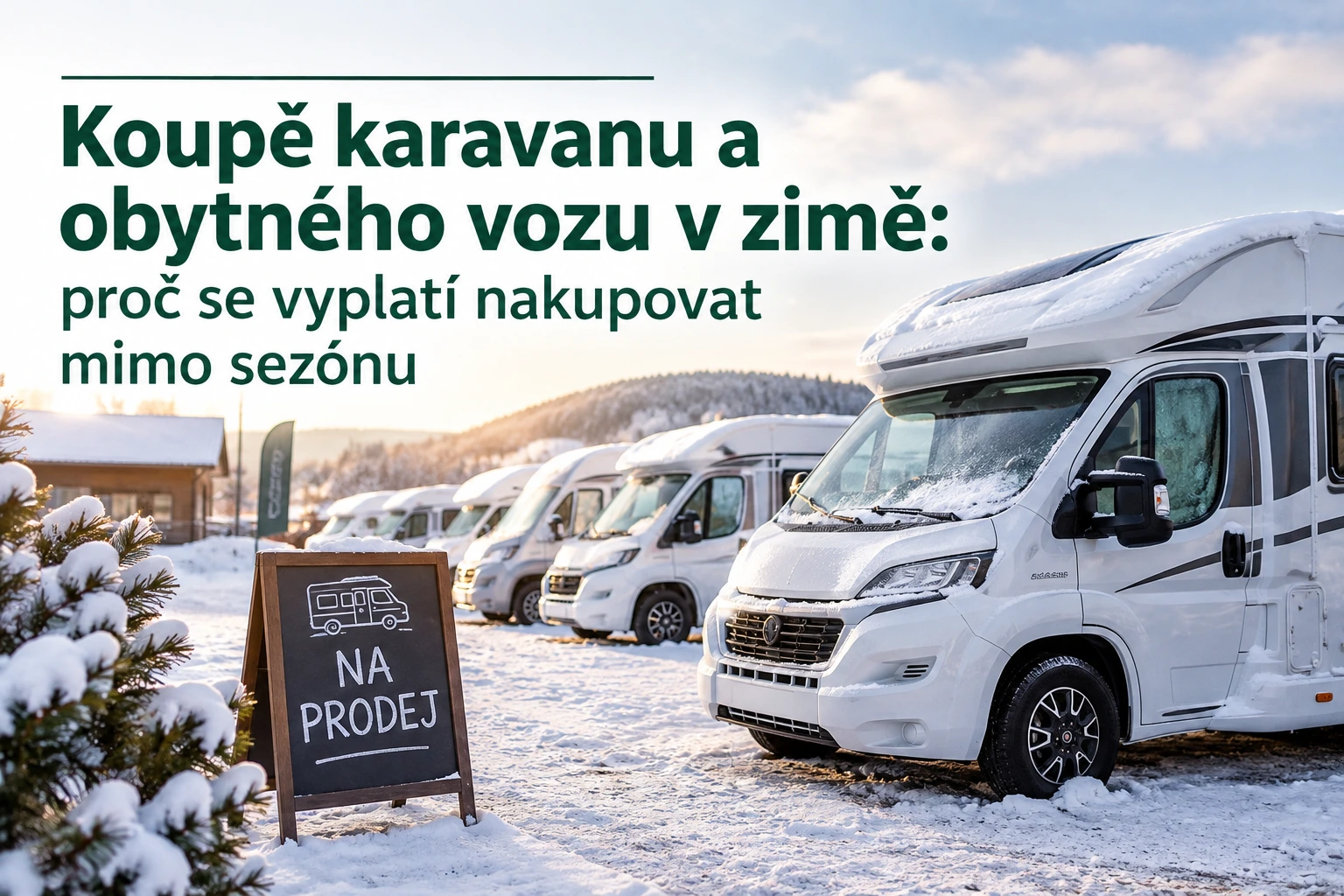 Koupě karavanu a obytného vozu v zimě: proč se vyplatí nakupovat mimo sezónu